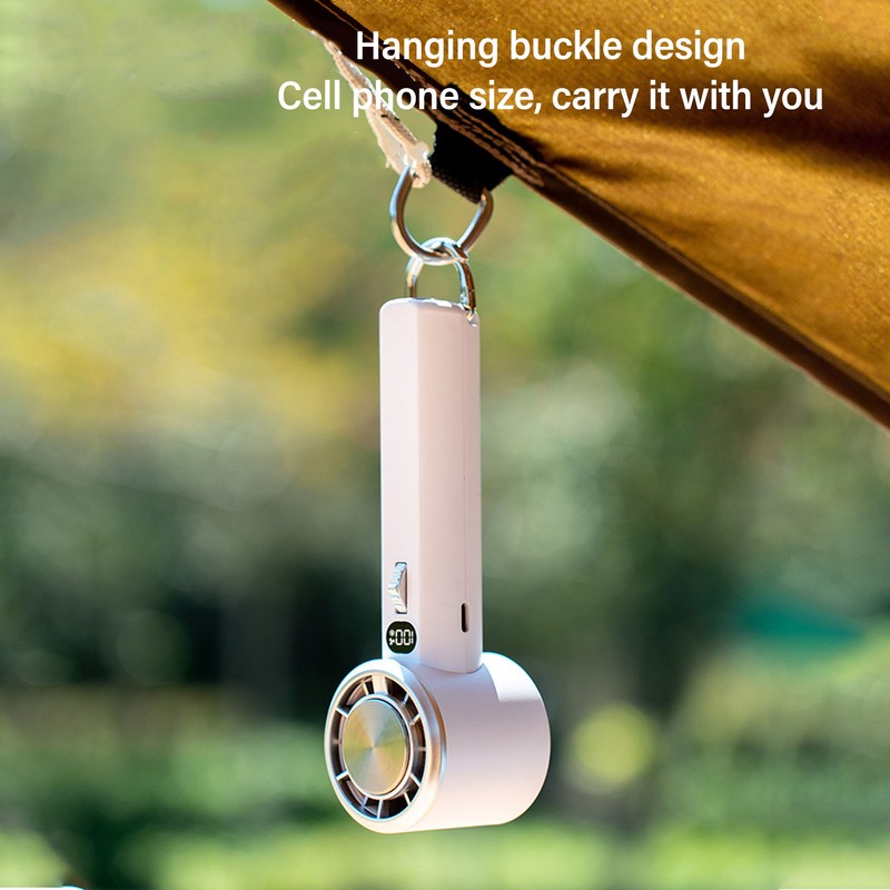 Portable Handheld Turbo Fan USB Rechargeable 14000RPM 100 Speed Quiet
