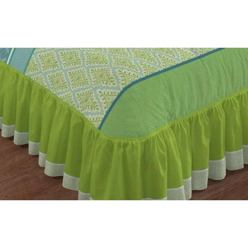 Competition Colcha King Size Kabir Verde C/3 Cojines Competition