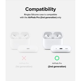 Ringke Silicone Case Compatible with AirPods Pro 2 Case, Slim Lightweight Cover Designed for AirPods Pro 2nd Generation Case - Mellow Yellow