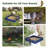 Kingsyard 2 Pack Platform Bird Feeder Tray for Outdoor Hanging