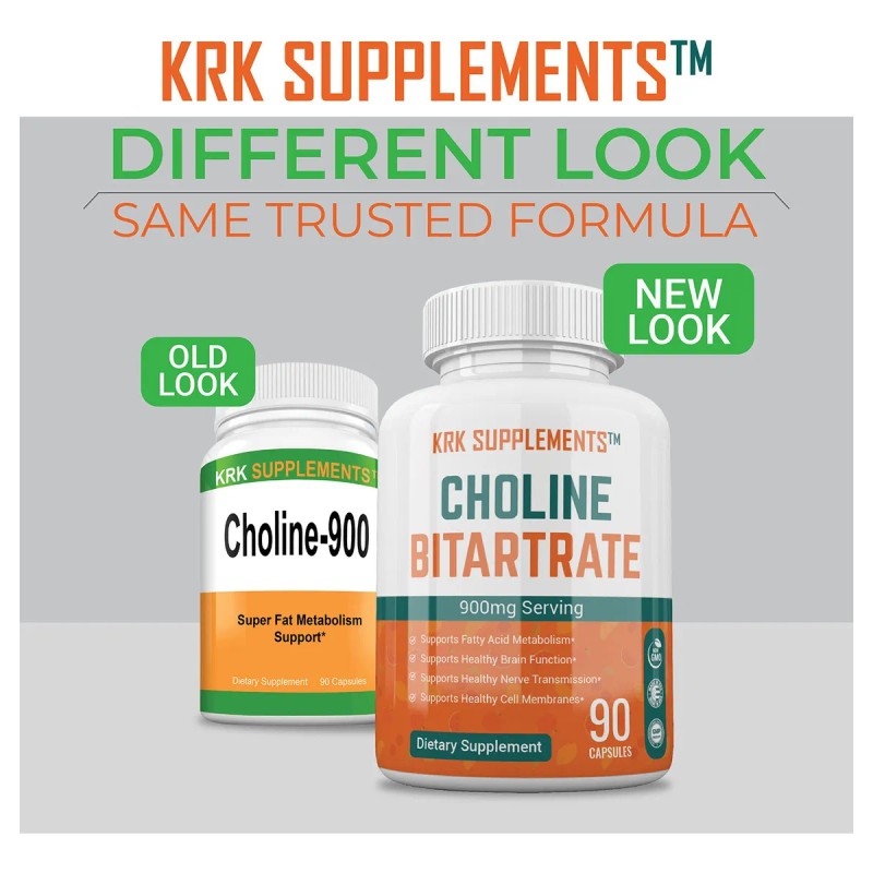 Krk Supplements Colina Bitartrato 900 Mg 90 Cps