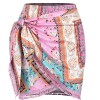 ZAFUL Slit Skirt for Women Boho Print Tie Side Wrap