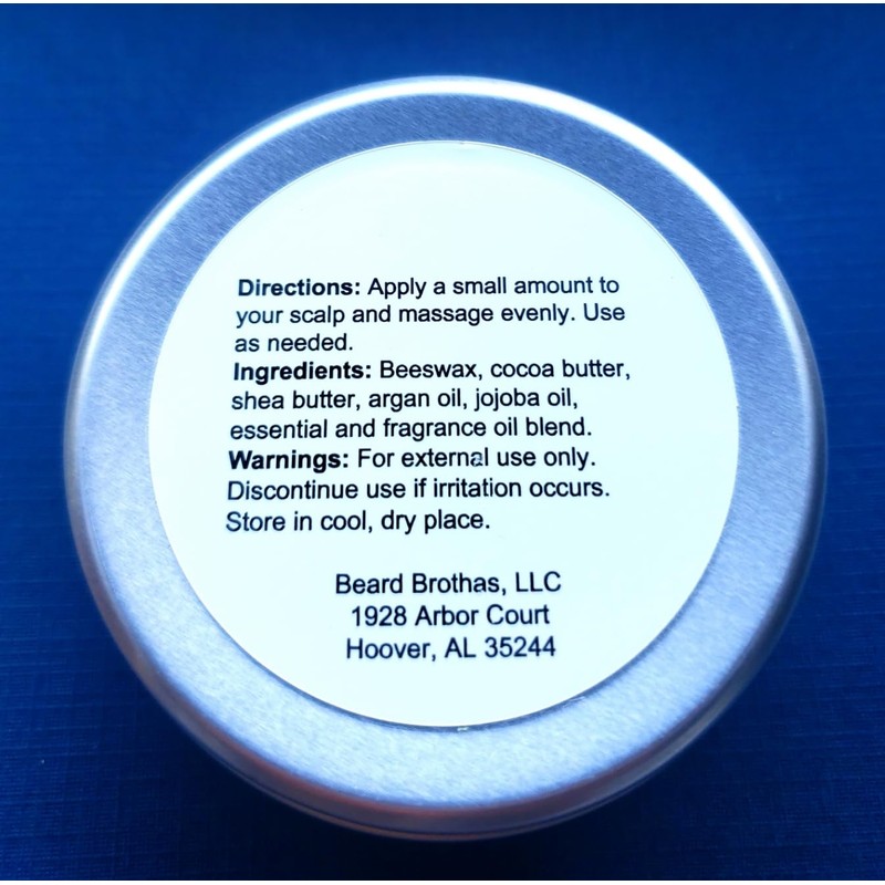 Bald Head Moisturizer. Soothes and Conditions the Scalp. Creamy Balm