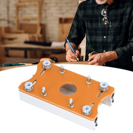 Trimming Machine Slotted Bracket,Wood Router Base, 2 in 1 Compact Wood Palm Router Base Router Slotting Bracket Wood Router Base for Carbinet Closet Furniture Woodworking