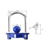 Blue Universal Trailer Coupler Lock 72783 Fits 1-1/4 Inch &
