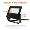 Tecnolite - Reflector LED Exterior 20 W, Luz Cálida Brillante,