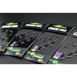 Korda Chod Rigs Short Barbless Size 4 | Ready-Tied Carp Fishing Rigs | Pre-Tied, Ideal for Debris | Strong 25lb Line