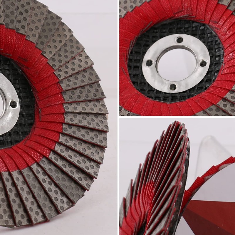 HOMESOM 4" Diamond Grinding Wheel Flap Disc,100mm Angle Grinder Sanding