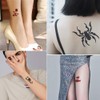FOCCTS 353 Patterns Temporary Tattoo Stencils 18 Sheets Reusable Tattoo