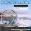 Dunkive 66 Pcs 5 Sizes Stainless Steel Cotter Ring Kit,