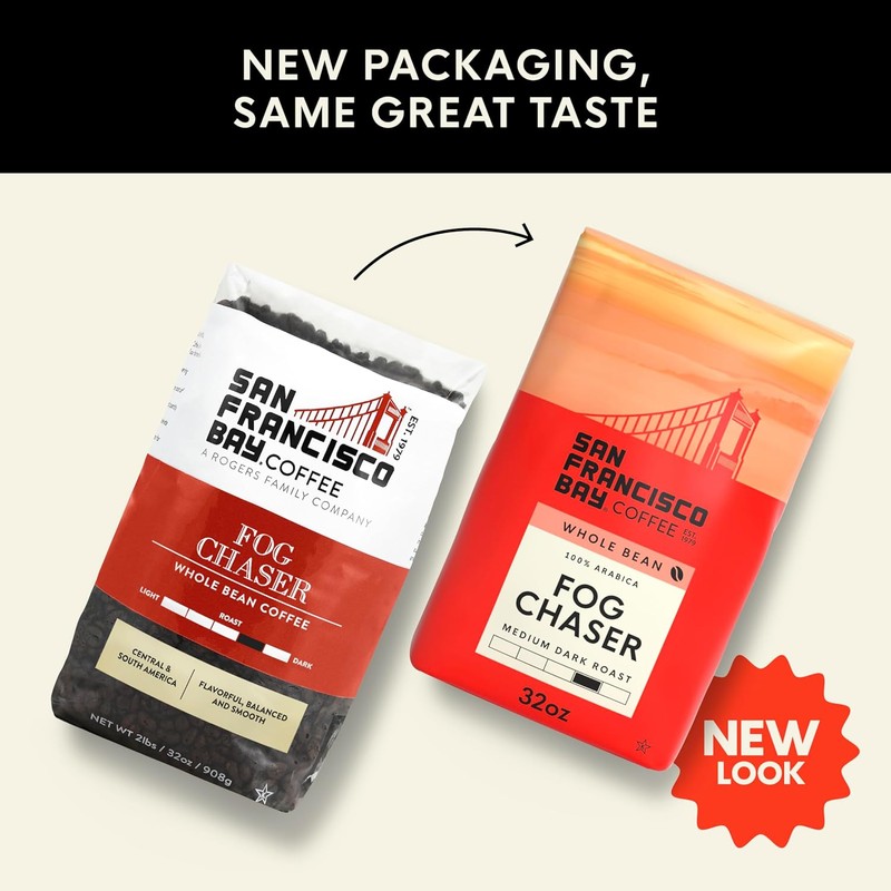 San Francisco Bay Coffee - Medium-Dark Roast Whole Bean Coffee