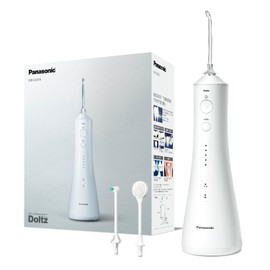 Panasonic EW-DJ55-W Oral Lavator, Jet Washer, Ultrasonic Water Flow, Waterproof, Cordless, White