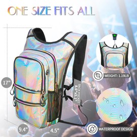 CITCAR Hydration Pack, Water Backpack with 3L Hydration Bladder Lightweight Insulation, Festival Essential, Rave Hydration Backpack, Hydropack Backpack for Rave, Hiking, Biking, Running, Festival Gear