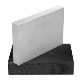 Oudtinx Steel and Rubber Block 2 Pcs Work Bench Blocks Stamping Block for Hammering, Shaping, Chasing, Flattening Metals 4" x 6"(10cmx15cm)
