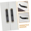 SOLUSTRE 6 Pcs Leather Handles Crate Leather Knobs Leather Drawer
