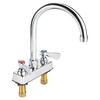 AA Faucet 4" Deck Mount Commercial Bar Sink Faucet with