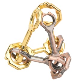 SPYMINNPOO Brain Teasers Toys,Tetrametric Brainteaser Toy 3D Unlock Metal Alloy Puzzles Brain Games Toy for Adults Children