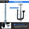 MXSAG New Pack of 4 Heavy Duty Aluminum Alloy Truck
