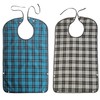 Adult Bib, 2PCS Reusable Washable Clothing Protector, Waterproof Extra Long