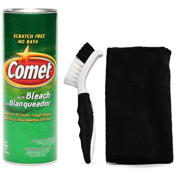 Foxtrot - Juego de herramientas de limpieza de polvo con paquete de pantera - Mini cepillo exfoliante y toalla de microfibra
