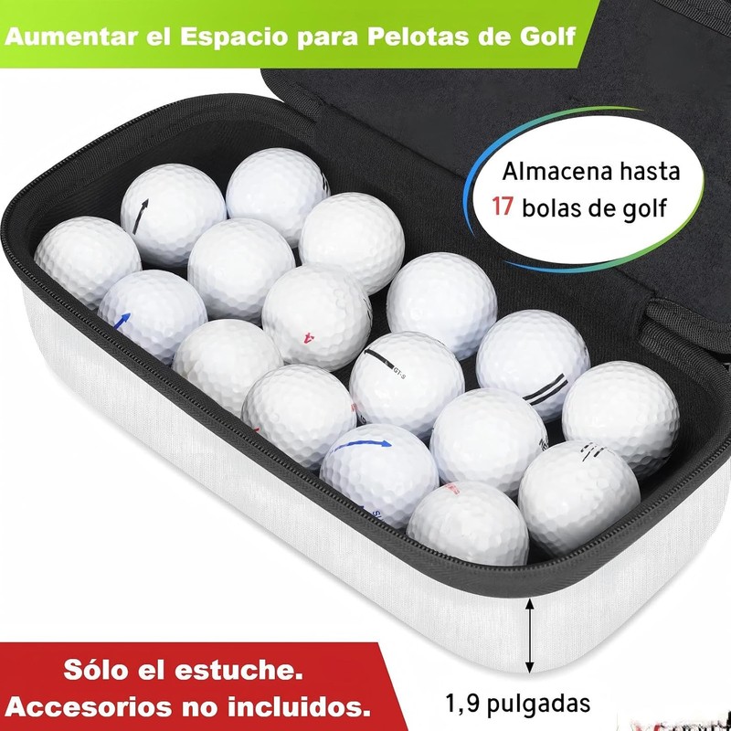 YOREPEK Estuche Organizador de Accesorios de Golf, Blanco