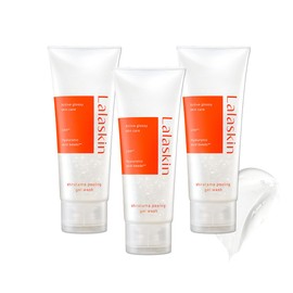 Laraskin Shiratama Peeling Gel Face Wash, 4.9 oz (140 g), 3 Piece Set