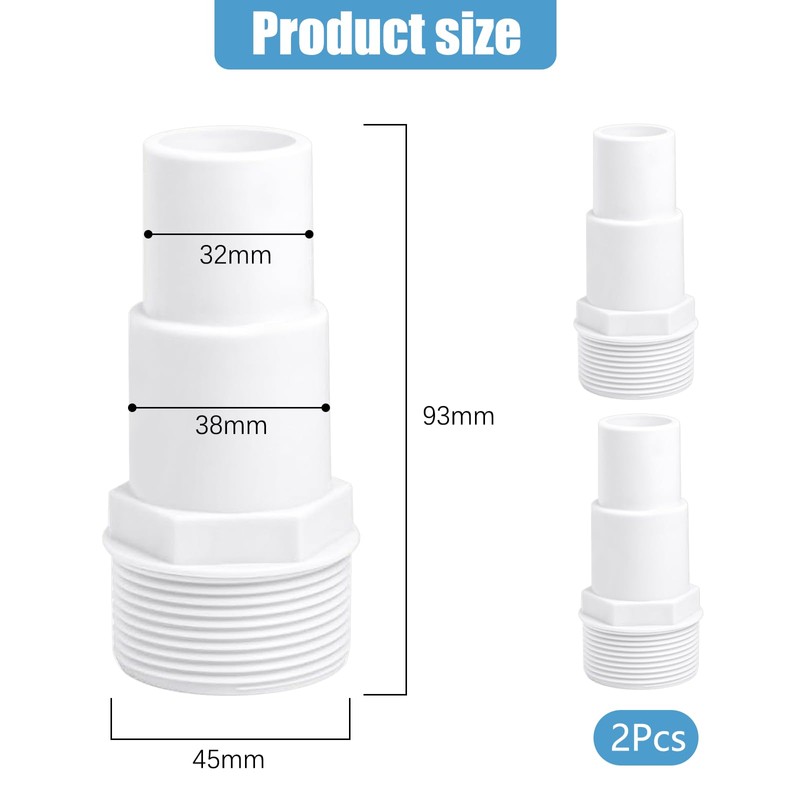 Pool Hose Connector, Hose Nozzle Pool Set Diameter 32 /