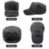Initlove Cadet Army Cap for Men Unisex Washed Military Flat