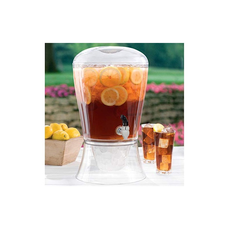 Creativeware 3-Gallon Beverage Dispenser- Poly Prop Beverage Dispenser, Clear