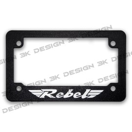 3K Design For Honda Rebel Textured Motorcycle License Plate Frame (ALL YEARS)