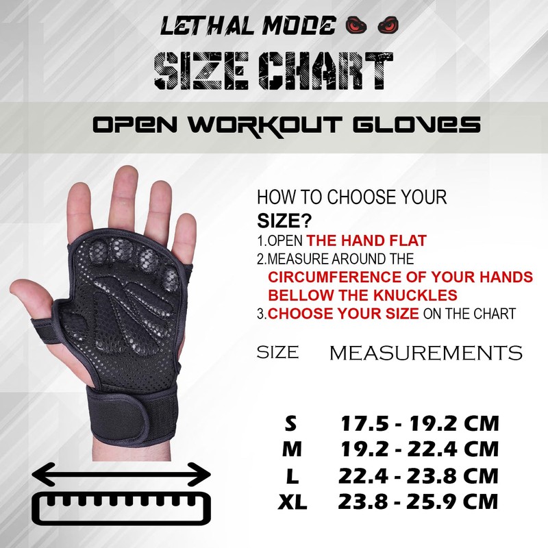 LETHAL MODE Gym Gloves for Men & Women – Weight