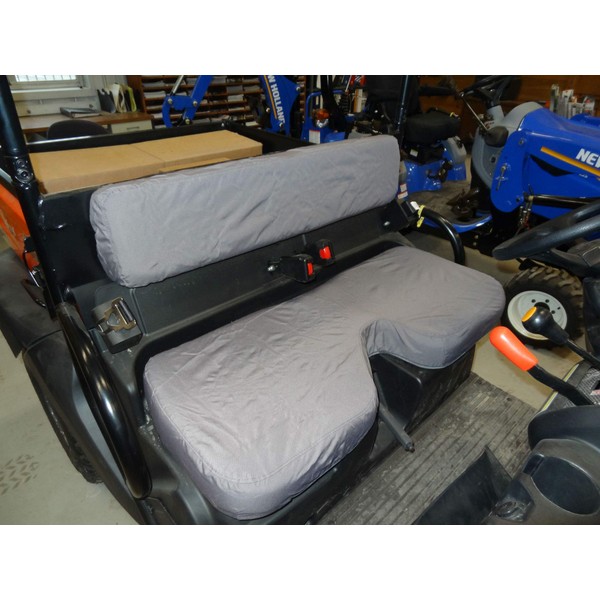 Durafit Seat Covers Kubota RTV 400 or 500 Gray Endura Waterproof Seat Covers Bench seat with Indent.