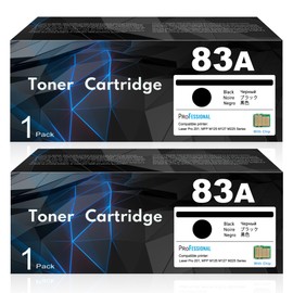 83A CF283A Black Toner Cartridge 2-Pack Replacement for HP 83A CF283A 83X CF283X Cartridge Use for Laserjet Pro MFP M201 M125nw M225dw M201n M127fn M225dn Printer | CF283AD