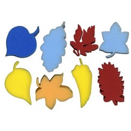 Sponge Paint Set 8 Leaf Shapes