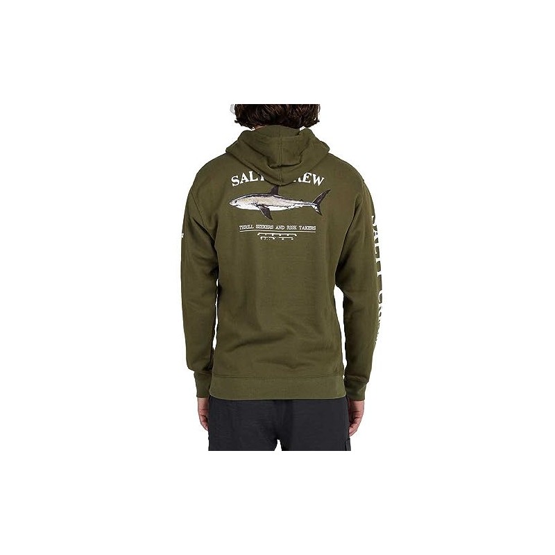 Salty Crew Bruce Hooded Fleece Army M