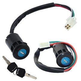 HAMILO Motorcycle Key Cylinder Replacement Parts with Spare Key Set of 2