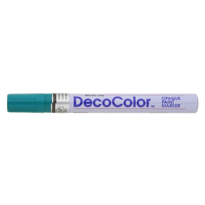 Uchida 300-C-73 Marvy Deco Color Broad Point Paint Marker, Teal