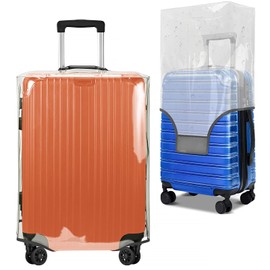 Clear Luggage Cover for 20 inch Suitcase Tsa Approved Thicken PVC Plastic Suitcase Protector Cover for Baggage Travel Waterproof.