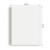 HULYTRAAT Large Graph Ruled Wirebound Spiral Notebook, 8.5 x 11