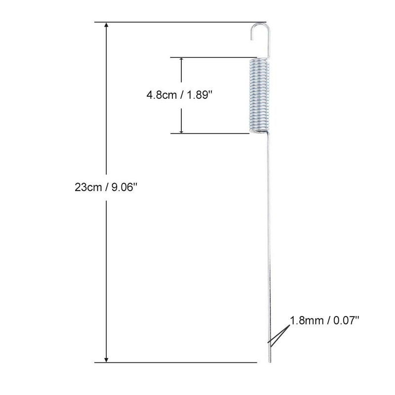 sourcingmap 23cm Motorcycle Stand Bracket Kickstand Modified Return Spring 2pcs