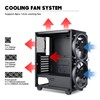 Gaming Case Mid-Tower with Tempered Glass Side Panel, 2x200mm ARGB