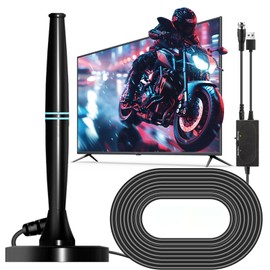 TV Antenna for Local Channels, Antenna for Smart TV, Digital Hd Antenna with Amplifier Signal Booster for Indoor Outdoor Home Car Rv, Support 4k 1080p, Long Range