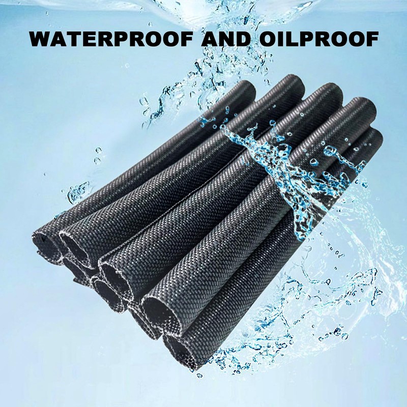 Cable conduit black, 3 m cable protection, cable conduit, flexible
