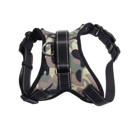 Dog Harnesss No Pull Reflective Breathable Soft Air Mesh No Pull Puppy Choke Free Over Head Vest Ventilation Harness for Puppy Small Medium Dogs and Cats (Medium, Camo1)