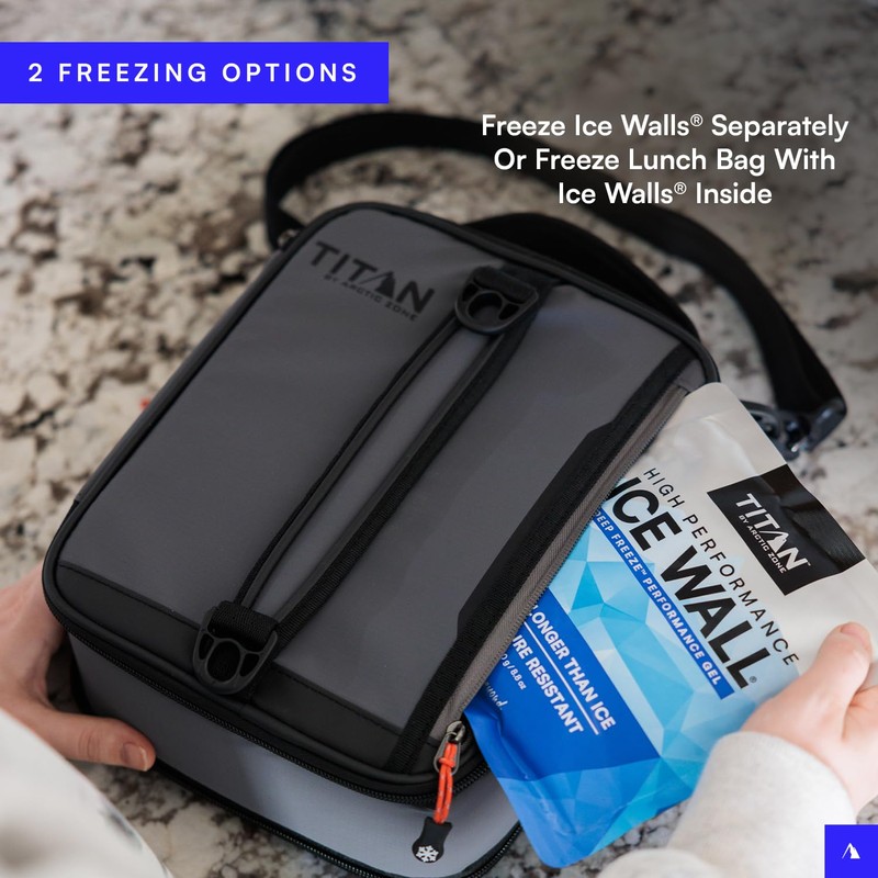 Titan High Performance Insulated Expandable Lunch Pack - Sharkskin Gray