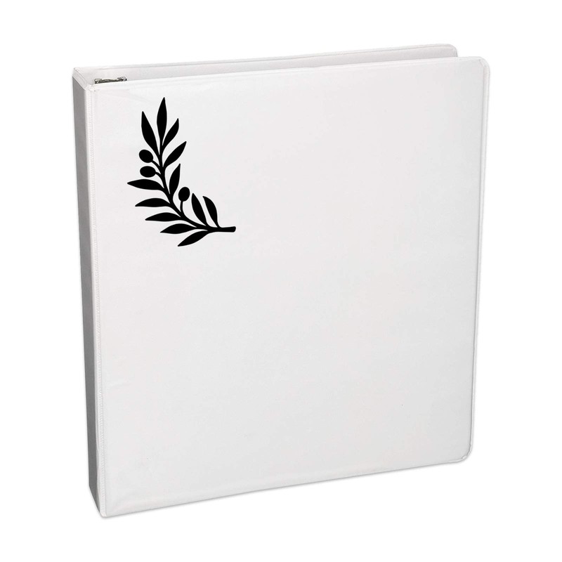 Bargain Max Decals Olive Branch Silhouette Decal Notebook Car Laptop