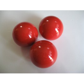 BuyBocceBalls Listing - Premium Quality, Official Tournament-Grade Pallino or Pallina for Bocce - Regulation Size 60mm - Red - Pack of 3 - Use with 100, 107 or 110+mm Bocce Balls