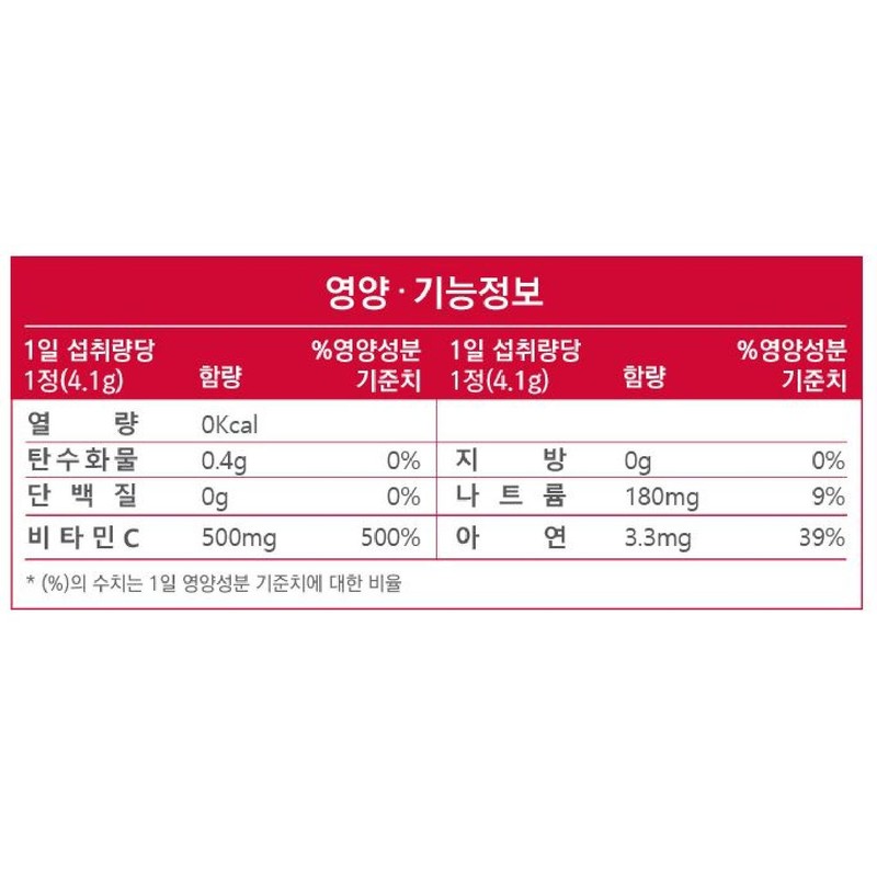 Hanjal Effervescent Vitamin C 500 Plus Zinc 82g 6 packs