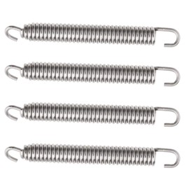 YINETTECH 6,4 x 0,4 Zoll Expansionskammern Auspufffedern drehbare Montagefeder 4 Stück für Motorrad Roller ATV