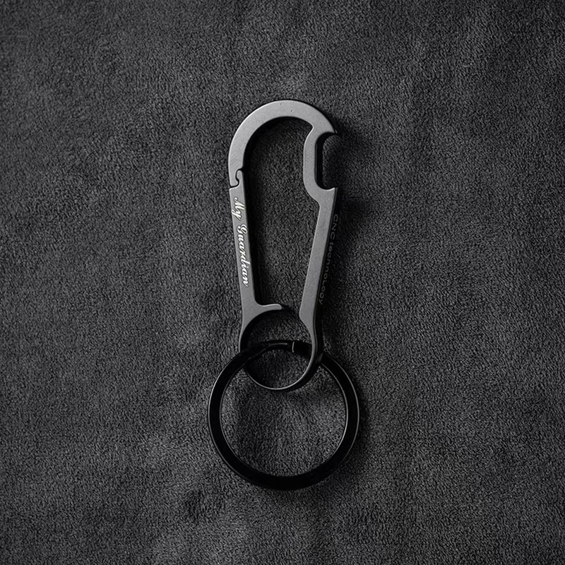 Keychain Bottle Opener, Carabiner Key Chain Clip Hook with Key